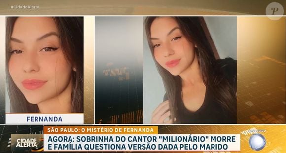 Morte trágica de sobrinha do cantor Milionário: mãe de Fernanda afirmou que itens pessoais da filha sumiram da casa onde jovem morava