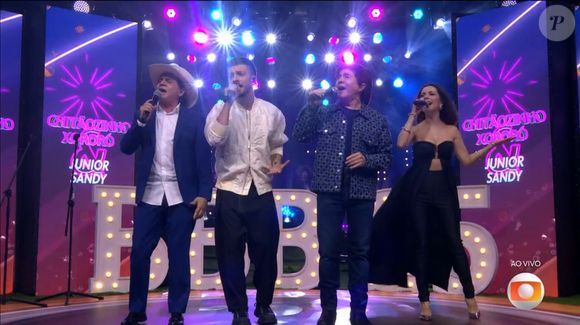 Sandy e Júnior se reuniram ao lado de Chitãozinho e Xororó para 'Show de Quarta' no 'BBB 25'