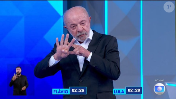 Lula foi um dos protagonistas do debate presidencial da Globo, que também repercutiu após Tatá Werneck apontar diferença no tempo de close dos candidatos