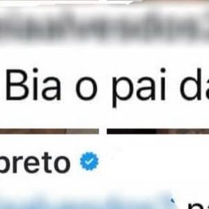 Após uma internauta criticar sua atitude e citar a filha com Bia Miranda, Gato Preto negou a paternidade