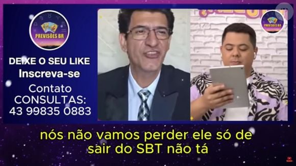 Vidente Val Couto afirmou que humorista do SBT corre risco de morrer em 2025 após jogar cartas para Carlos Alberto de Nóbrega