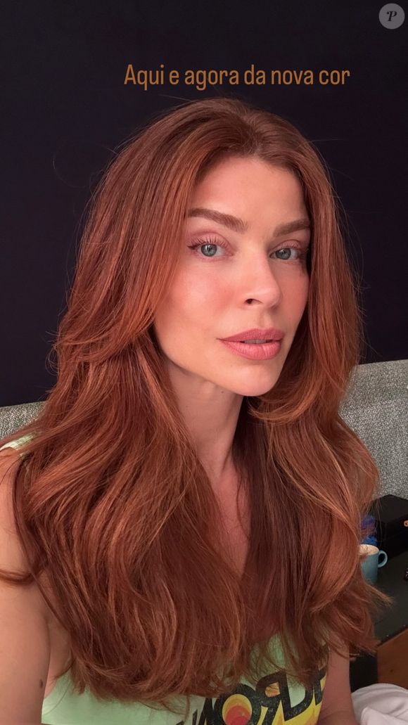 Já nesta terça-feira (01), Grazi mostrou novamente o novo visual em um antes e depois diferente