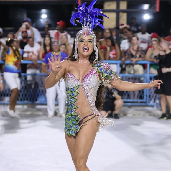 Carnaval 2025: musa da Unidos da Tijuca, Geisa Eloy brilhou no primeiro dia de ensaio técnico