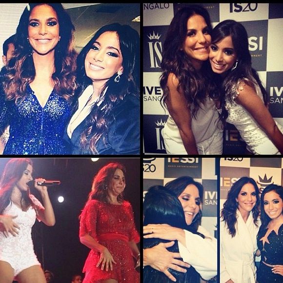 Anitta manda mensagem para Ivete Sangalo: 'Eu te amo, te admiro, te idolatro e te venero'