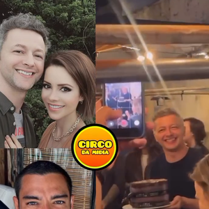 Pedro Andrade, namorado de Sandy, aparece ao fundo do vídeo no aniversário de Lucas Lima