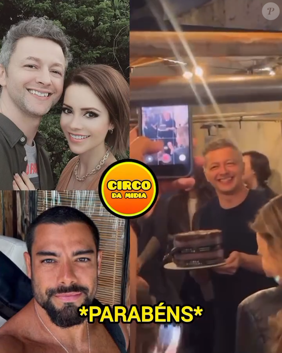 Pedro Andrade, namorado de Sandy, aparece ao fundo do vídeo no aniversário de Lucas Lima