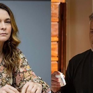 Filipa (Claudia Abreu) é trancada em casa por Jaques (Marcello Novaes) em casa após descoberta sobre golpe dos remédios