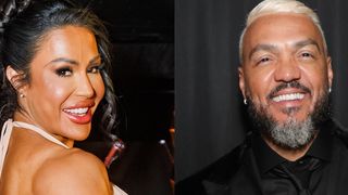 Gracyanne Barbosa deixa sutiã em casa, escolhe decote extremo e encontra Belo, seu ex, na festa de Leo Dias