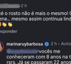 A resposta de Marina Ruy Barbosa veio de forma direta, mas com um toque de leveza e sinceridade que chamou a atenção do público. "Vocês me conheceram com 8 anos na tv, rsrs, Já se passaram 22 anos amor!!! Claro que eu mudei.", rebateu a artista