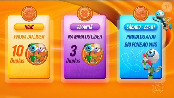 Na sexta (24), Diogo e Vilma escolhem três duplas como alvos ao Paredão e no sábado (25) acontece a Prova do Anjo e ligação do Big Fone