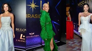 Adriane Galisteu com fenda poderosa, Vera Viel de corpete brilhante e mais: os looks das famosas para o Miss Universe Brasil 2026 em 10 fotos