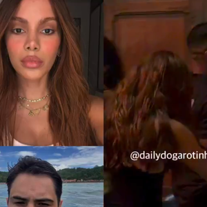 Anitta cobriu o rosto ao deixar o local, mas foi filmada por pessoas que estavam presentes