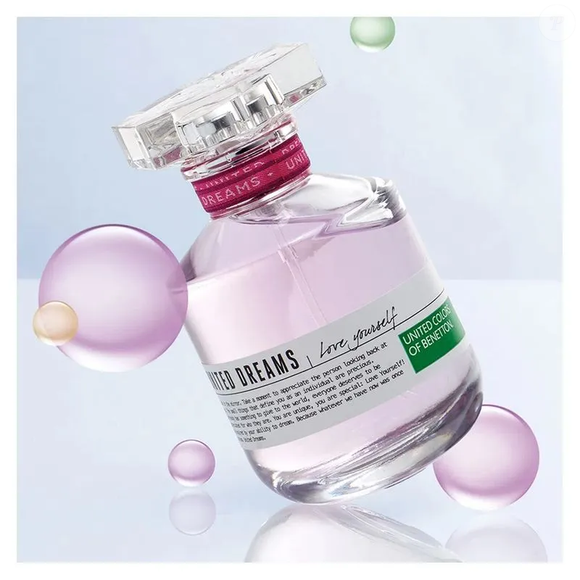 United Dreams Love Yourself (Benetton) - 50ml | R$132,90 - inspirado nos sonhos e na personalidade de cada mulher, o perfume aposta na família olfativa floral para criar uma fragrância vibrante e cheia de identidade
