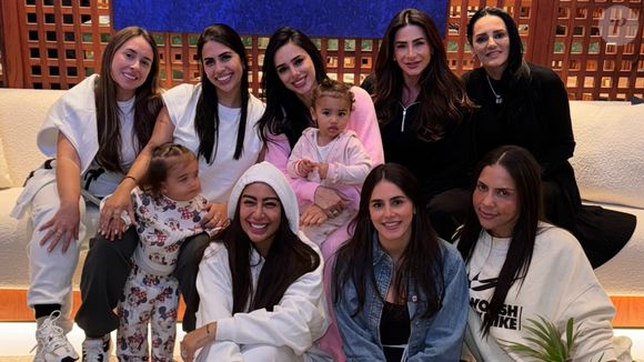 Sem Neymar, Bruna Biancardi, a cunhada Rafaella e outras amigas viajam juntas aos EUA.