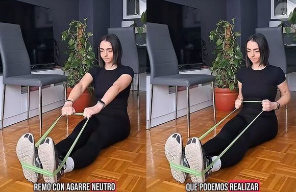 A remada com pegada neutra é perfeita para trabalhar os músculos das costas