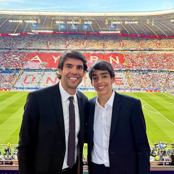 Kaká e o filho Luca