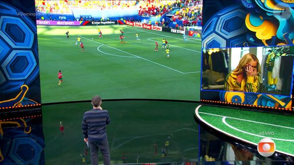 Luciano Huck provocou Virgínia ao mostrar o gol de Vini Jr.