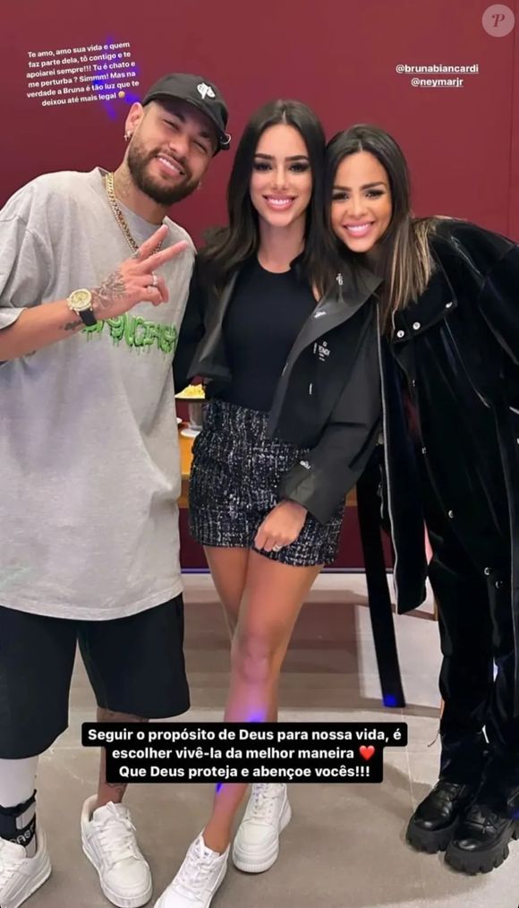 Gabily ainda foi responsável por juntar Neymar e Bruna Biancardi, se tornando uma grande amiga do casal