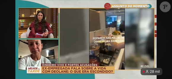 Ex-diarista afirma que foi acusada por filho de Deolane Bezerra após sumiço de R$ 80 mil em apartamento da família
