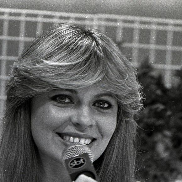 Neste clique de 1985, Christina Rocha estava apresentando o 'Show da Tarde'