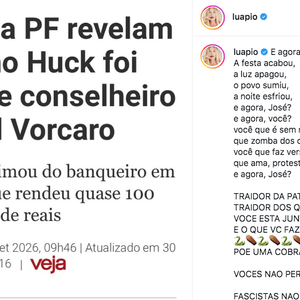 Leia a publicação completa de Luana Piovani contra Luciano Huck nas redes sociais