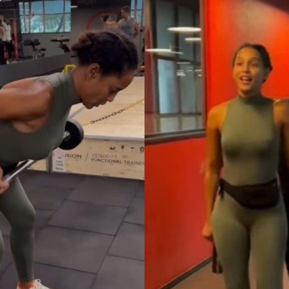 Taís Araújo mostra treino de luta na academia: aos 47 anos, atriz inclui exercícios físicos na rotina e relaciona o fortalecimento à independência