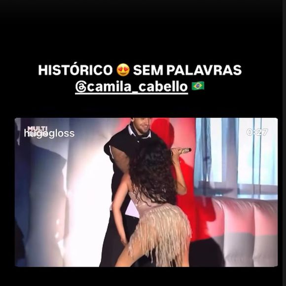 Mc Daniel afirmou que ter sua música dançada por Camila Cabello foi histórico