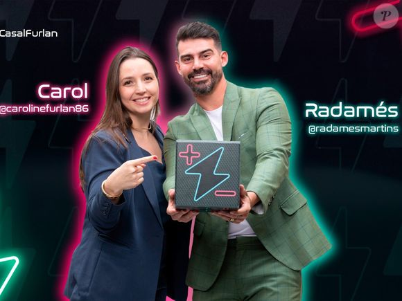 Carol e Radamés Furlan: Radamés, ex-jogador, e Carol, judoca faixa preta, trazem força e disciplina para a competição.
