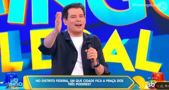 Celso Portiolli reagiu quando a filha, o filho de Gugu e a filha de Luis Ricardo não souberam citar Brasília como cidade onde está localizada a Praça dos Três Poderes: 'Não é possível. É a terceira pergunta fácil que vocês passam. Impressionante'