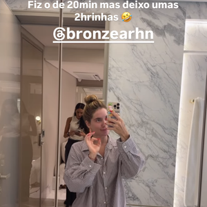 Bronzeamento artificial de Virgínia Fonseca durou apenas 20 minutos e 'define' seu corpo com 'truque'