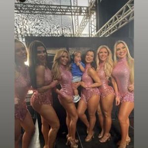 Virgínia reagiu ao ver o filho com Zé Felipe cercado pelas bailarinas de Leonardo