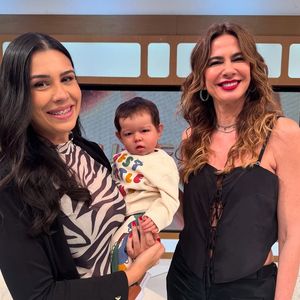 Influenciadora Nane Reborn esteve no 'Superpop', ao lado de Luciana Gimenez, e mostrou um de seus bebês reborns.