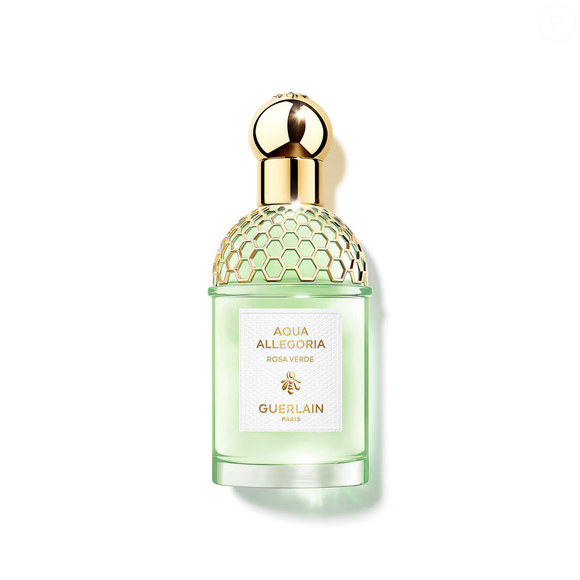 Aqua Allegoria Rosa Verde da Guerlain remete à lembrança de um banho revitalizante e relaxante. Pepino, rosa, pera e almíscares brancos criam uma composição unissex que equilibra notas aquáticas, vegetais, florais e frutadas, proporcionando uma sensação contínua de frescor sobre a pele
