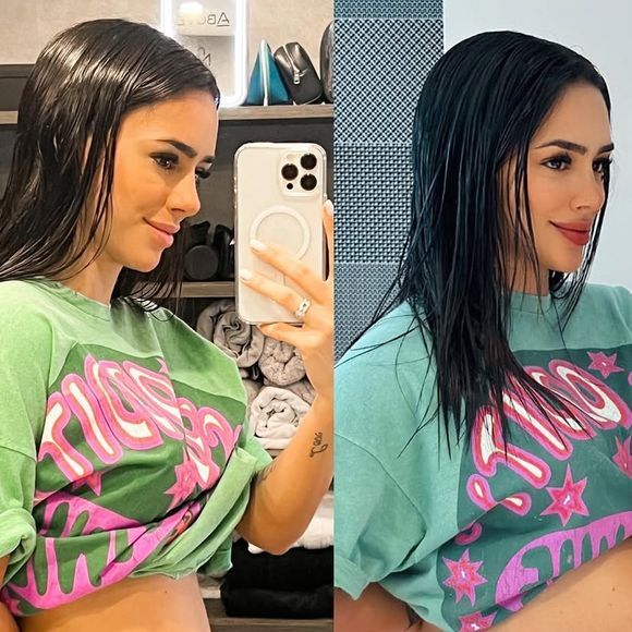No fim da gravidez de Mavie, Bruna Biancardi estava bem diferente e com barrigão