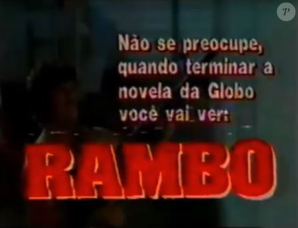Globo x SBT: emissora de Silvio Santos exibiu por cerca de 40 minutos um 'slide' anunciando o começo de 'Rambo 1' para depois da novela da rival, 'Vale Tudo' em agosto de 1988