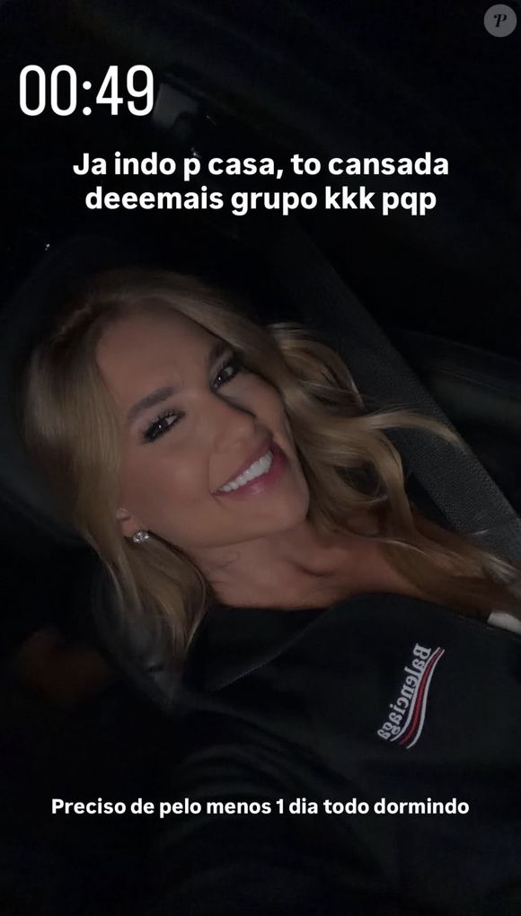 À 0h49, Virgínia Fonseca já havia ido embora. Ou seja, a influenciadora permaneceu menos de duas horas na celebração