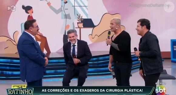 Ratinho foi acusado de homofobia ao falar que cantor Tiago Piquilo estava com 'cara de veado'