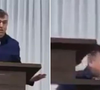 O culto seguia normalmente até o momento em que Sérgio ajoelhou, ficou em silêncio e disse: “Calma, espera, espera”, antes de desmaiar