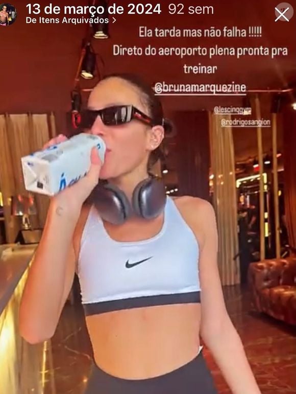 Waldyr contou que começou a treinar Bruna Marquezine em março de 2024