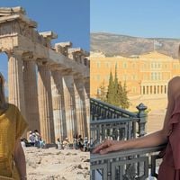 Monocromático é a sensação de Ticiane Pinheiro na Grécia: em eurotrip fashion com Rafa Justus, apresentadora reúne tendências e dita moda no verão europeu