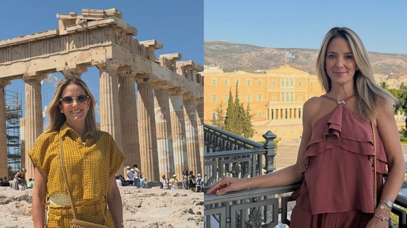 Monocromático é a sensação de Ticiane Pinheiro na Grécia: em eurotrip fashion com Rafa Justus, apresentadora reúne tendências e dita moda no verão europeu