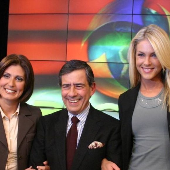 2004 - No Tudo a Ver, Hickmann aprendia tudo sobre televisão ao lado de Paulo Henrique Amorim e Janine Borba