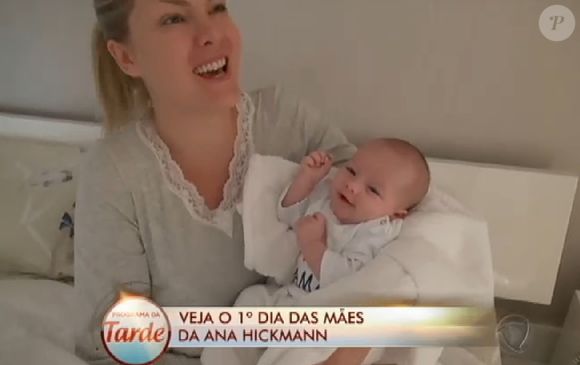 Alexandre Jr., filho de Ana Hickmann, nasceu no dia 07 de março de 2014