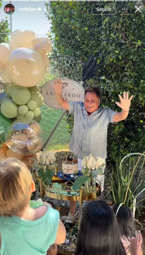 Cena envolvendo José Leonardo no aniversário de Leonardo repercute na web e levanta discussão sobre os limites da exposição infantil