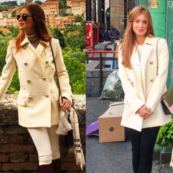 Manu Gavassi repetiu seu trench coat em viagem de frio