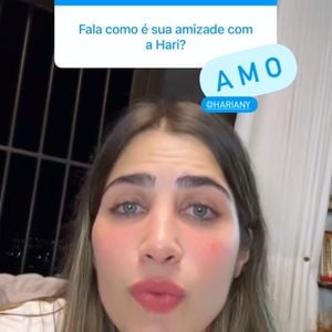 Filha de Leonardo exaltou relação da cunhada Hariany Almeida com sua família: 'Fixou. É uma propriedade nossa'