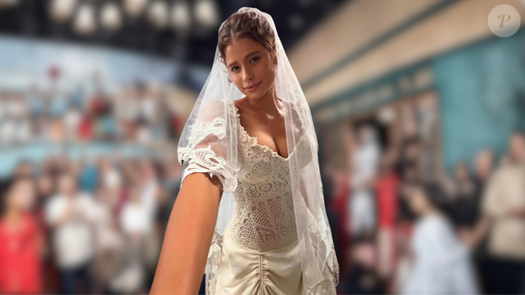 Agrado Garcia (Isadora Cruz) também entra na tendência dos vestidos de inspiração romântica em “Coração Acelerado”, da TV Globo, usando um modelo de noiva de crochê da marca Thear, responsável pelo design da peça