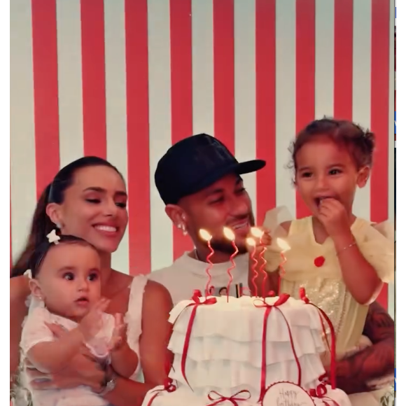 Bruna Biancardi comemorou seu aniversário com uma festa intimista e 'soprou as velinhas' ao lado de Neymar e das filhas