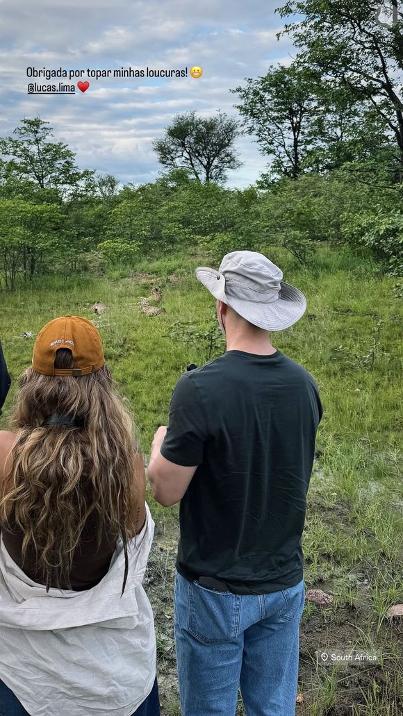 Nina, por sua vez, também publicou stories com Lucas Lima, o que gerou rumores de affair