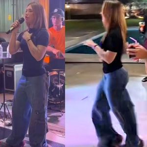 Nova rainha da Grande Rio, Virginia samba de jeans em festa de São João e web cutuca: 'Parecendo Carreta Furacão'
